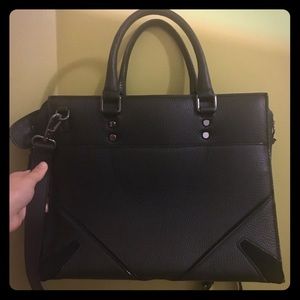 NWOT Beautiful leather Privé suitcase crossbody